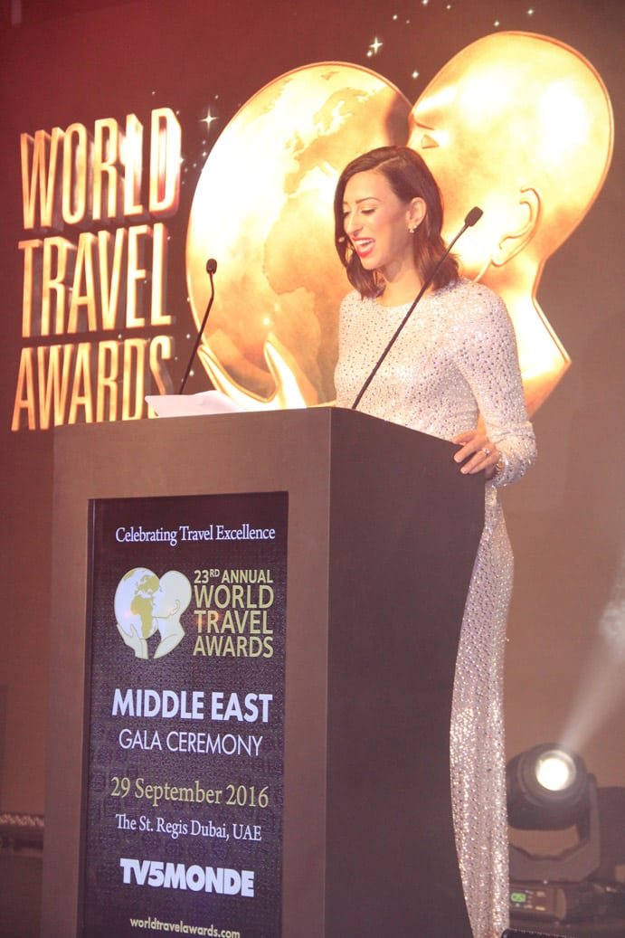 Shereen Mitwalli Best MC in Dubai hosting an event